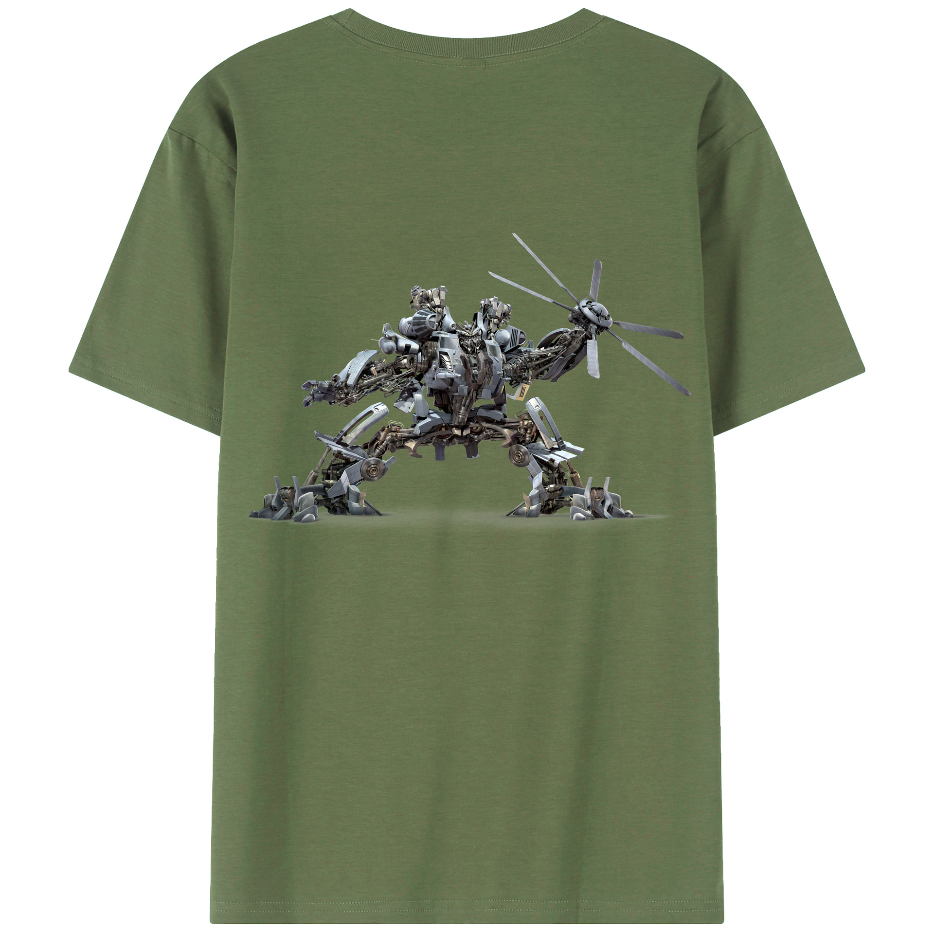 （画像用） Transformers トランスフォーマー 綿100％ メンズ半袖Tシャツ（バックプリント） 通気性